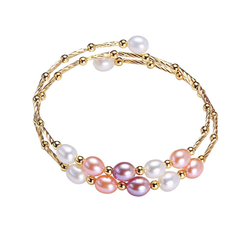 Ethnic Style Freshwater Pearl Bracelet