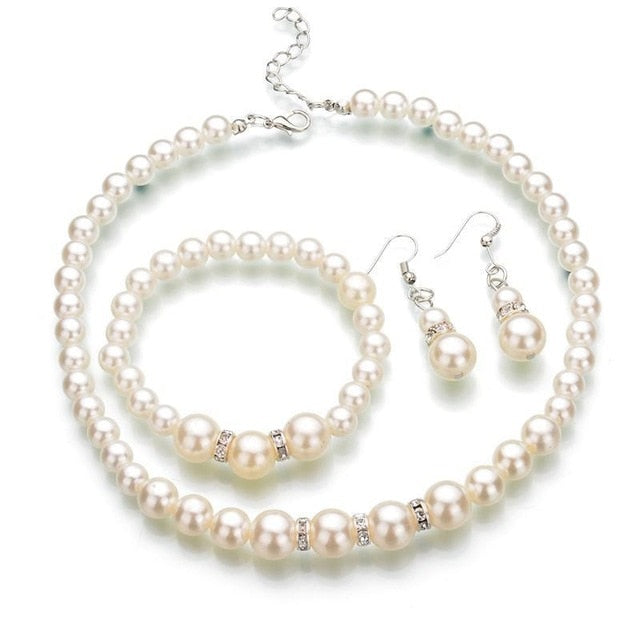 wild imitation pearl Jewelry Set