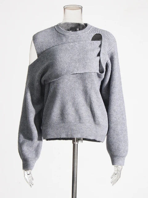 Elegance Hollow Sweater