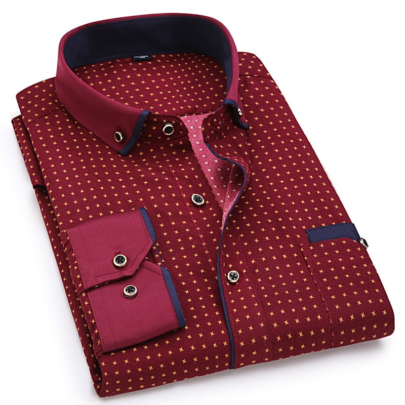 UrbanFit Printed Dress Shirt