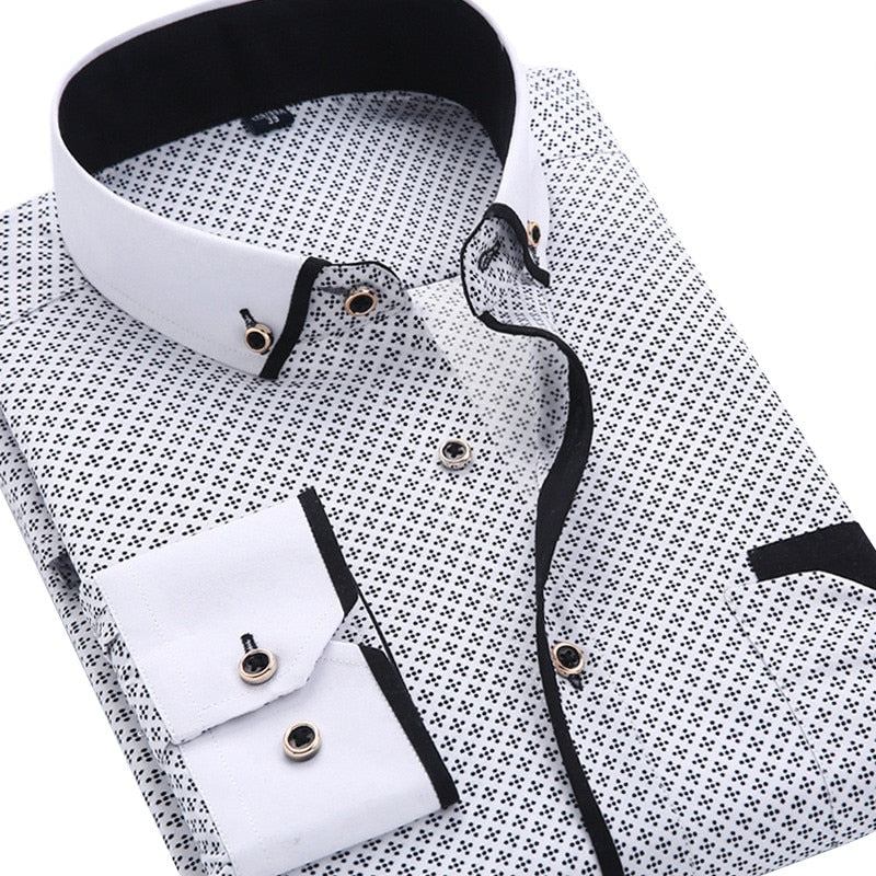 UrbanFit Printed Dress Shirt