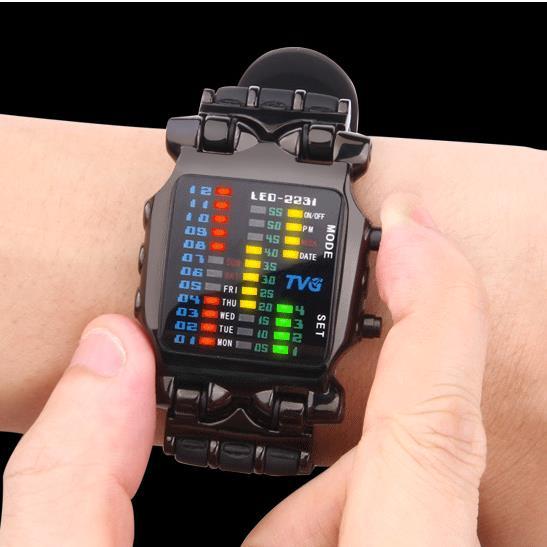 TVG Waterproof LED Sports Watch