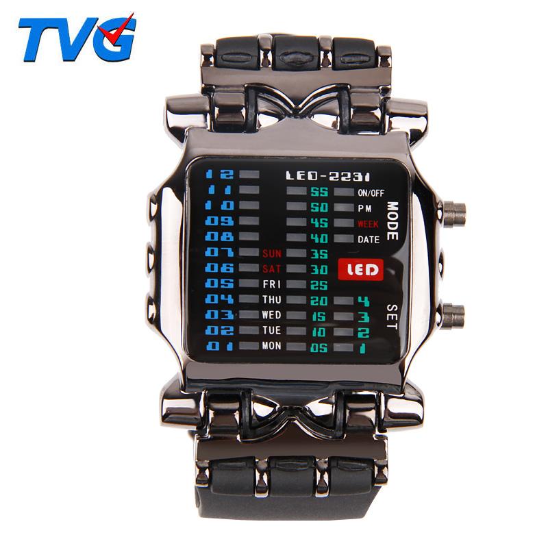 TVG Waterproof LED Sports Watch