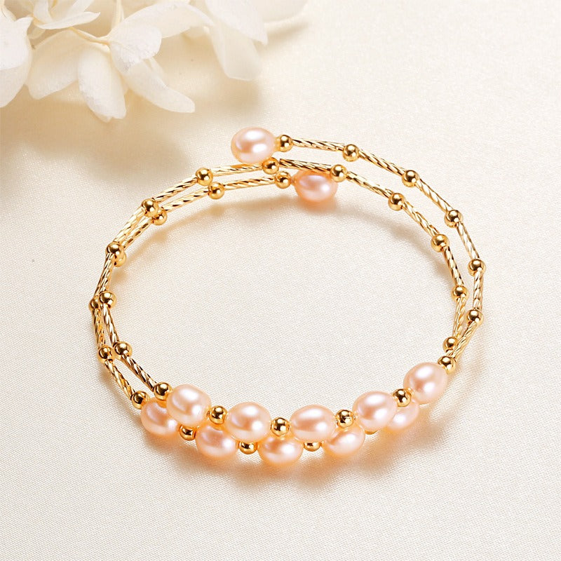 Ethnic Style Freshwater Pearl Bracelet