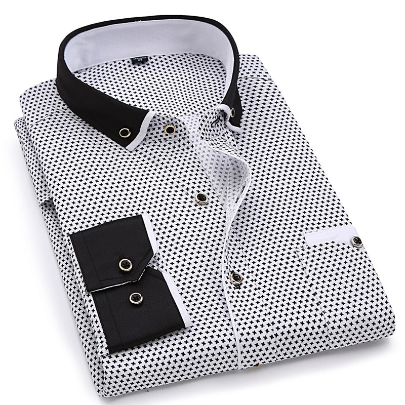 UrbanFit Printed Dress Shirt