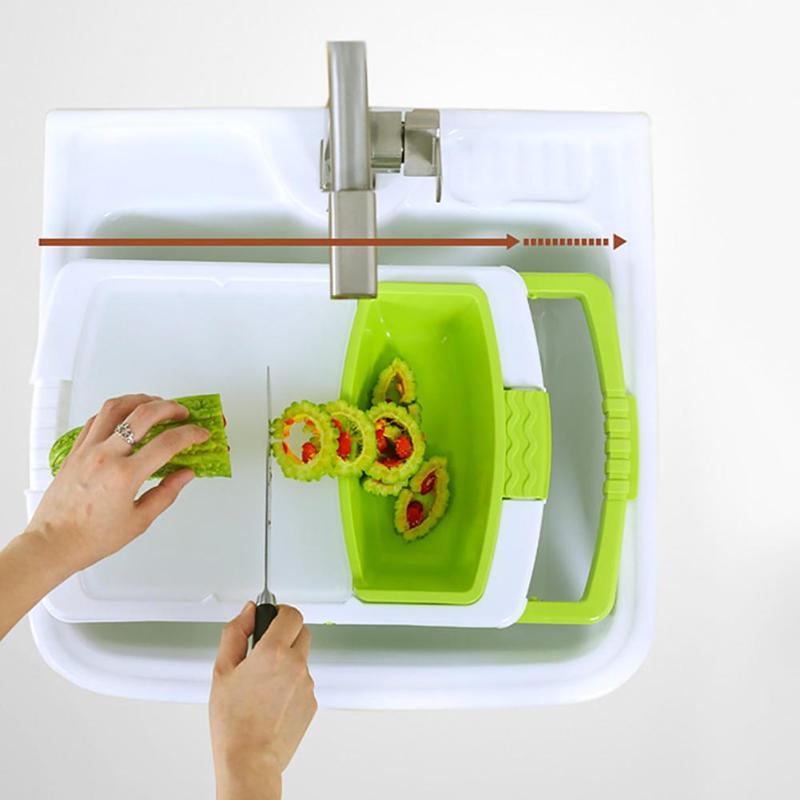 Multi-Function Chopping Board and Sink Drain Basket