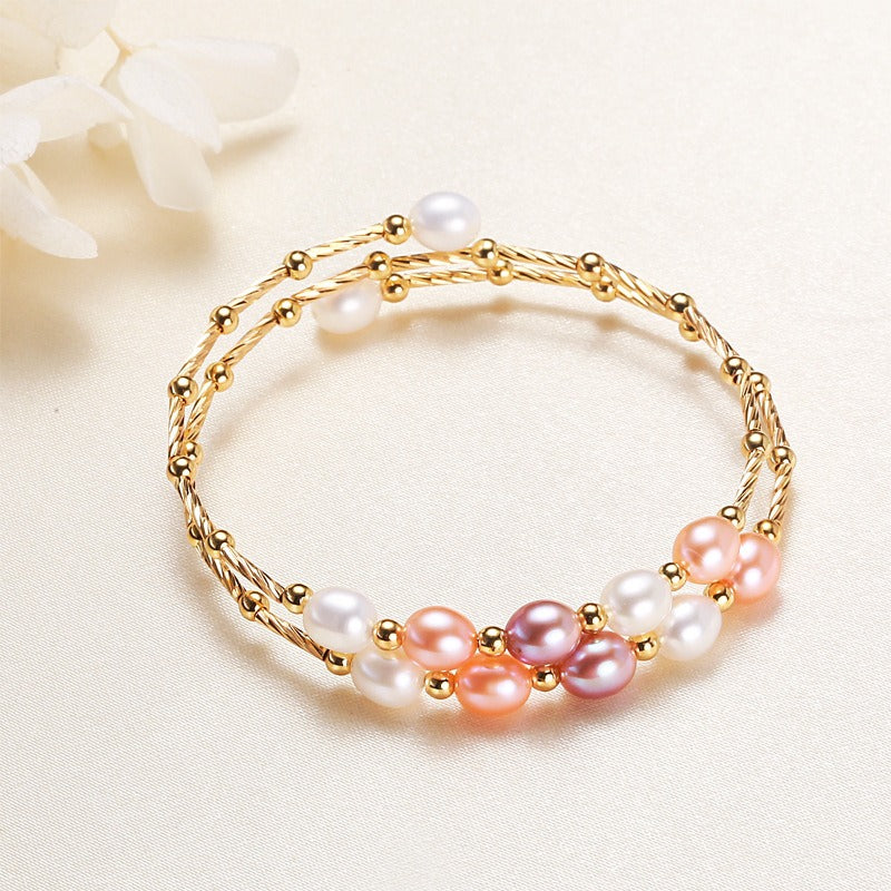 Ethnic Style Freshwater Pearl Bracelet