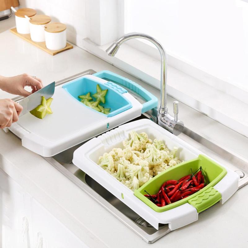 Multi-Function Chopping Board and Sink Drain Basket