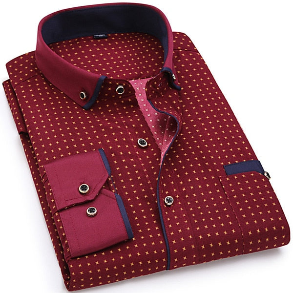 UrbanFit Printed Dress Shirt