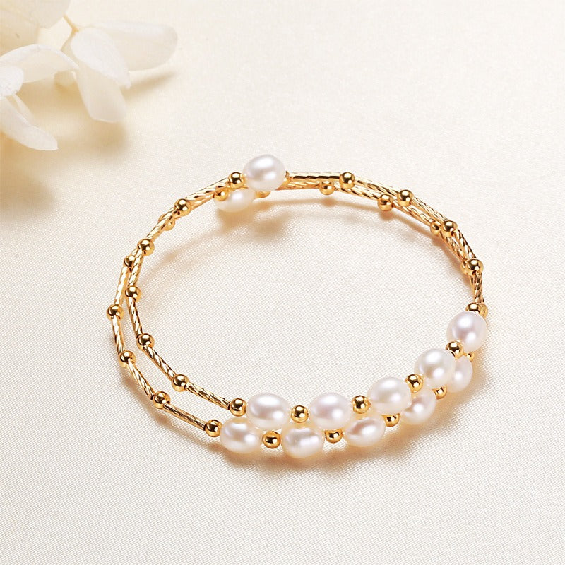 Ethnic Style Freshwater Pearl Bracelet