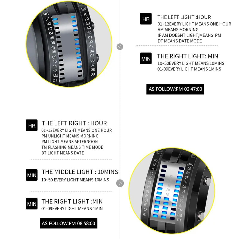 50M Waterproof LED Digital Watch